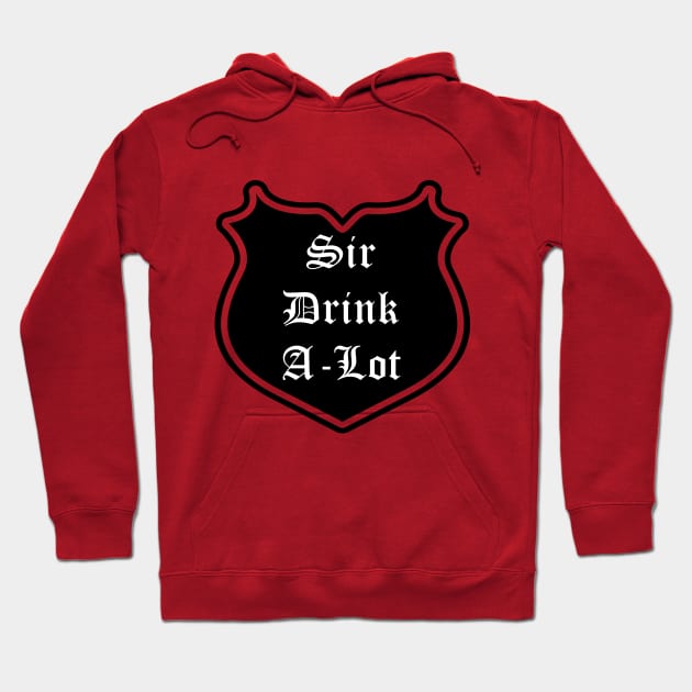 Sir Drink-A-Lot Emblem Hoodie by Red'n'Rude